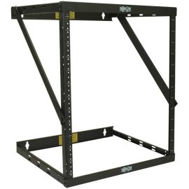 Tripp Lite SmartRack 12U Heavy-Duty Flat-Pack Low-Profile Switch-Depth Wall-Mount 2-Post Open Frame Rack