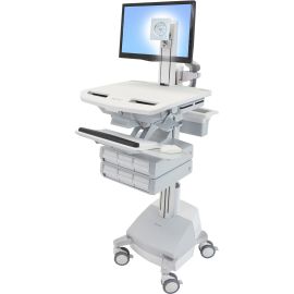 Ergotron StyleView Cart with LCD Pivot, SLA Powered, 6 Drawers