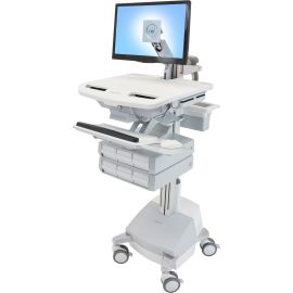 Ergotron StyleView Cart with LCD Arm, SLA Powered, 6 Drawers