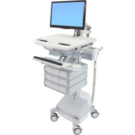 Ergotron StyleView Cart with LCD Arm, SLA Powered, 9 Drawers