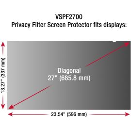 ViewSonic Privacy Filter Screen Protector Black