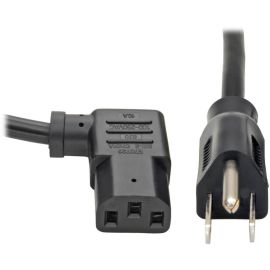 Tripp Lite Computer Power Cord 10A 18AWG 5-15P to Right Angle C13 10' 10ft