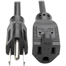 Tripp Lite Computer Power Extension Cord 10A 18AWG 5-15P to 5-15R Black 10'