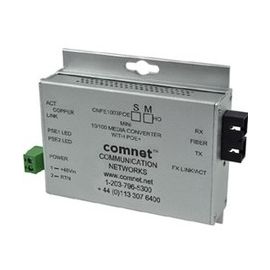 ComNet Commercial Grade 100Mbps Media Converter with 48V POE, Mini