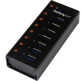 StarTech.com 7 Port USB 3.0 Hub - Desktop or Wall-mountable Metal Enclosure