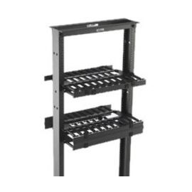 B-Line Rack-Mounted Double Sided Horizontal Manager W/ Cover, 19