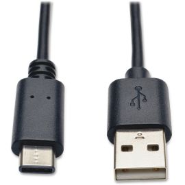 Tripp Lite 3ft USB 2.0 Hi-Speed Cable A Male to USB Type-C USB-C Male 3'