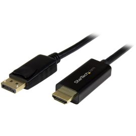 StarTech.com 3ft (1m) DisplayPort to HDMI Cable, 4K 30Hz Video, DP 1.2 to HDMI Adapter Cable Converter for HDMI Monitor/Display, Passive