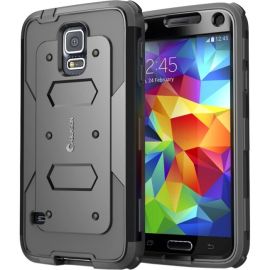 GALAXY S5 ARMORBOX W/ SCREEN - BLACK