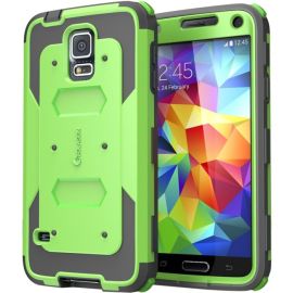 GALAXY S5 ARMORBOX W/ SCREEN - GREEN