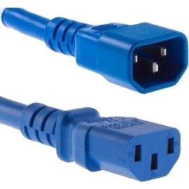 POWER CORD C13 TO C14 10AMP BLUE 2.5FT