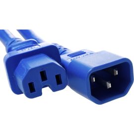 POWER CORD C14 TO C15 15AMP BLUE, 2FT