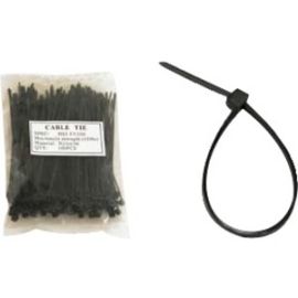 8 NYLON CABLE TIE 50LBS BLACK 100PK