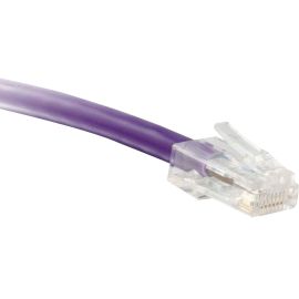 ENET Cat5e Purple 2 Foot Non-Booted (No Boot) (UTP) High-Quality Network Patch Cable RJ45 to RJ45 - 2Ft