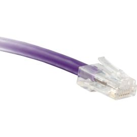 ENET Cat6 Purple 1 Foot Non-Booted (No Boot) (UTP) High-Quality Network Patch Cable RJ45 to RJ45 - 1Ft