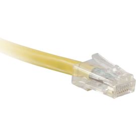 ENET Cat6 Yellow 1 Foot Non-Booted (No Boot) (UTP) High-Quality Network Patch Cable RJ45 to RJ45 - 1Ft