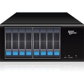 SANS DIGITAL MOBILESTOR MS28X12G - 8 BAY 2.5 TOWER SAS / SSD / SATA TO 2 X MINI