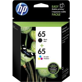 HP 65 BLACK/TRI-COLOR INK AMP DESKJET SERIES ENVY 5000 2-PACK