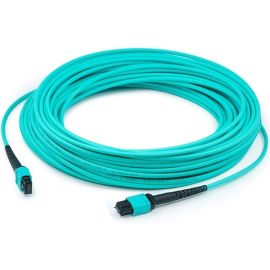 THIS IS A 3M MPO (FEMALE) TO MPO (FEMALE) 24-STRAND AQUA CROSSOVER RISER-RATED F