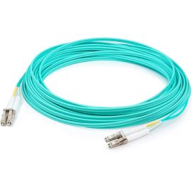 THIS IS A 75M LC (MALE) TO LC (MALE) AQUA DUPLEX RISER-RATED FIBER PATCH CABLE.