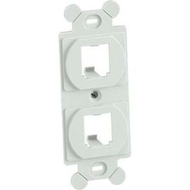 Panduit CF1062WHY Faceplate Insert