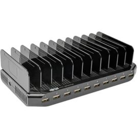 Tripp Lite 10-Port USB Charging Station with Adjustable Storage, 12V 8A 96W