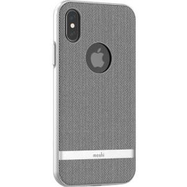 VESTA HARDSHELL CASE FOR IPHONE XS/X - HERRINGBONE GRAY.DESIGNED WITH CLASSIC TW