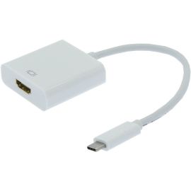 THE USB-C TO HDMI FEMALE ADAPTER ALLOWS YOU TO CONNECT YOUR USB-C DEVICE TO A MO