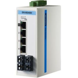 PROVIEW, 4+2SMF 10/100MBPS IND. SWITCH,-40-75