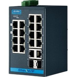 16FE+2G COMBO MANAGED ETHERNET SWITCH SUPPORTETHERNET/IP