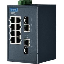 8FE+2G IND. SWITCH WITH MODBUS TCP/IP, W