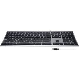 SLIM USB-C WIRED MAC KEYBOARD SPACE GRAY TYPE-C FOR MAC & PC