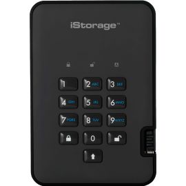 iStorage diskAshur2 1 TB Portable Solid State Drive - External - Phantom Black - TAA Compliant