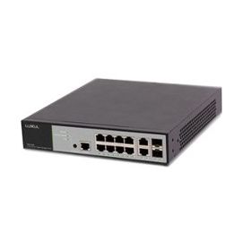 Luxul 12-Port/8 PoE+ Front-Facing Rackmount Switch