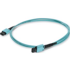 MPO F/F PATCH CBL 2M AQUA OM4 RISER FIBER