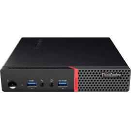 Lenovo ThinkCentre M715q 10VHS1J002 Desktop Computer - AMD PRO A10-9700E 3 GHz - 16 GB RAM DDR4 SDRAM - 500 GB HDD - Tiny - Black