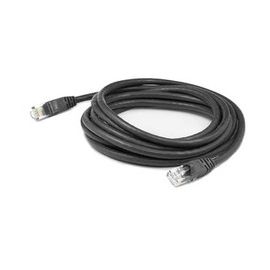 ADDON 20FT RJ-45 (MALE) TO RJ-45 (MALE) BLACK CAT5E UTP PVC COPPER TAA COMPLIANT