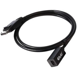 MINI DP FEMALE TO DP MALE CABLE SUPPORT UP TO 8K 60HZ, DISPLAYPORT 1.4 1 METER/3