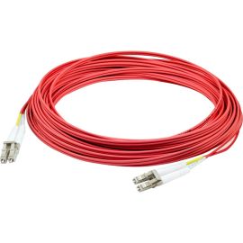 LC M/M PATCH CBL DUPLEX 8M RED OM2 RISER TAA FIBER