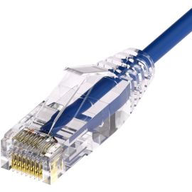 CLEARFIT SLIM 28AWG CAT6A CABLE BLUE 2FT