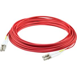 AddOn 40m LC (Male) to LC (Male) Straight Red OM4 Duplex Plenum Fiber Patch Cable