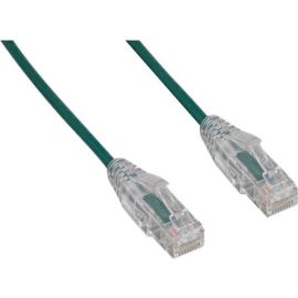 CAT6 SLIM 28AWG CLEAR SNAGLESS BOOT UTP PATCH CABLE 35FT GREEN