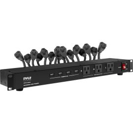 PYLE 19 OUTLET 1U 19 RACKMOUNT PDU POWER DISTRIBUTION