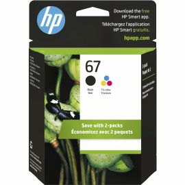 HP 67 BLACK/TRI-COLOR INK DESKJET ENVY 2-PACK