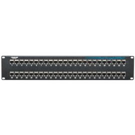 Black Box CAT5e Feed-Through Patch Panel - 2U, Shielded, 48-Port