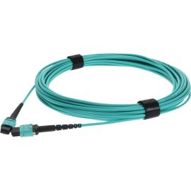 MPO F/F PATCH CBL 6M AQUA OM4 PLENUM FIBER