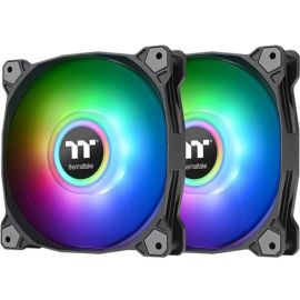 Thermaltake Pure Duo 12 ARGB Sync Radiator Fan (2-Fan Pack)-Black - 2 Pack