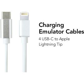 LIGHTNING EMULATOR CHARGING ADAPTER - 4-PACK OF USB-C MALE TO APPLE LIGHTNING MA