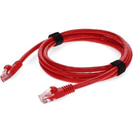 AddOn 8ft RJ-45 (Male) to RJ-45 (Male) Red Cat6 Straight UTP PVC Copper Patch Cable