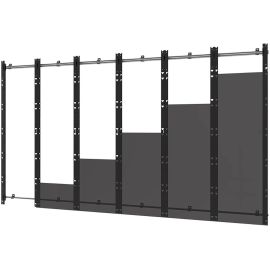 Peerless-AV SEAMLESS Kitted DS-LEDLSCB-6X6 Wall Mount for LED Display, Video Wall - Black, Silver